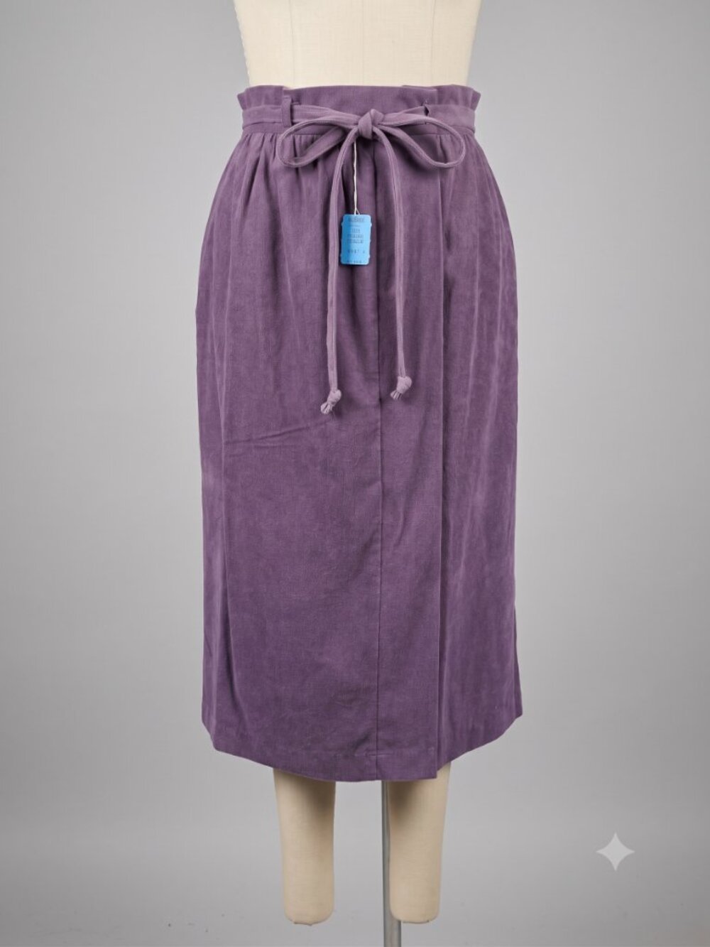 Vintage 70s ILGWU union made USA Wrap Midi Skirt Purple 13/14 fit medium measure